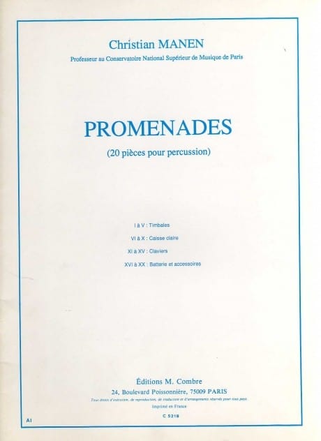 Promenades (20 pieces for percussion)