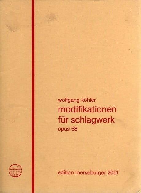Modifikationen fur Schlagwerk opus 58
