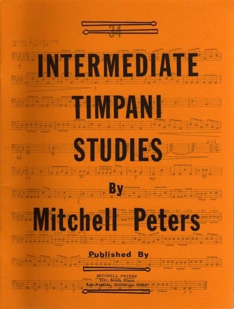 Intermediate Timpani Studies by Mitchell Peters