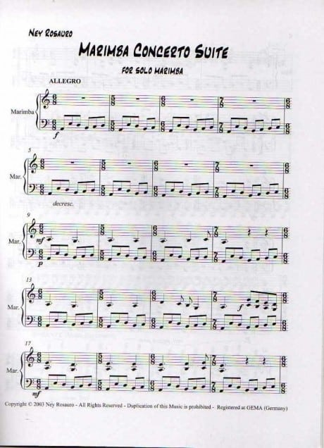 Marimba Concerto Suite by Ney Rosauro