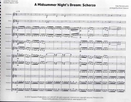 A Midsummer Night's Dream by Mendelssohn arr. Brian Slawson