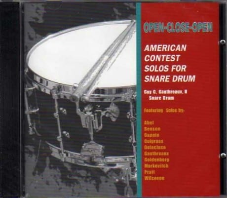 Open-Close-Open (CD) - American Contest Solos for Snare Drum