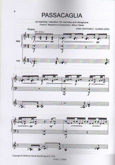 Passacaglia for Marimba and Vibraphone