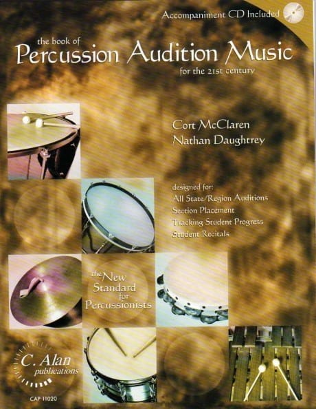 Book Of Percussion Audition Music by Nathan Daughtry & Cort McClaren